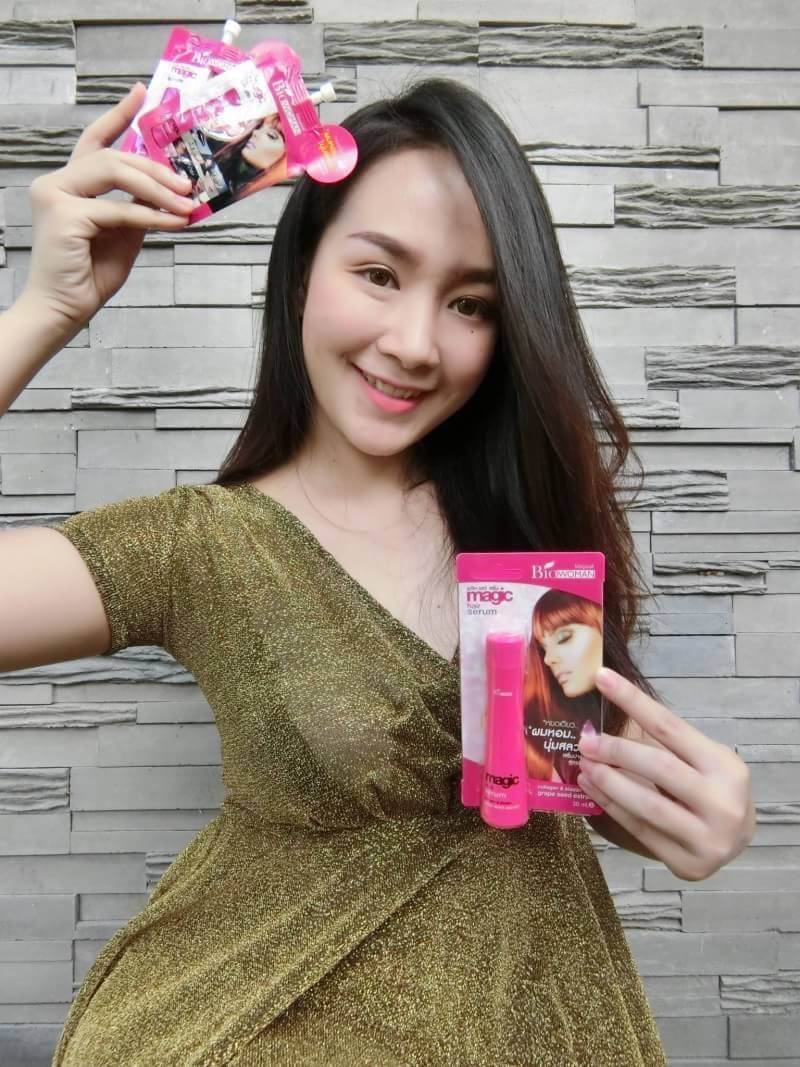 คอนเฟิร์ม "Biowoman Magic Hair Serum" เซรั่มบำรุงผมสูตรเข้มข้น สารสกัดธรรมชาติจากเมล็ดองุ่น หยดเดียว..ผมหอมนุ่มสลวย สัมผัสตั้งแต่ครั้งแรกที่ใช้ I By biowoman