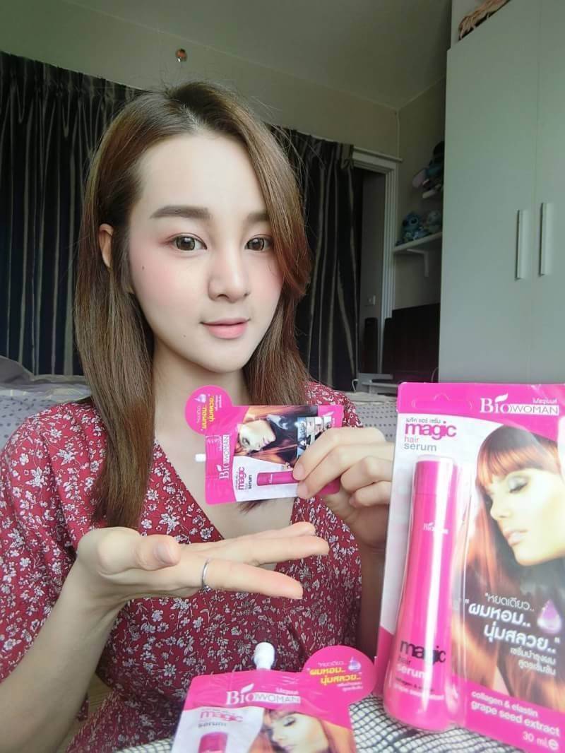 คอนเฟิร์ม "Biowoman Magic Hair Serum" เซรั่มบำรุงผมสูตรเข้มข้น สารสกัดธรรมชาติจากเมล็ดองุ่น หยดเดียว..ผมหอมนุ่มสลวย สัมผัสตั้งแต่ครั้งแรกที่ใช้ I By biowoman