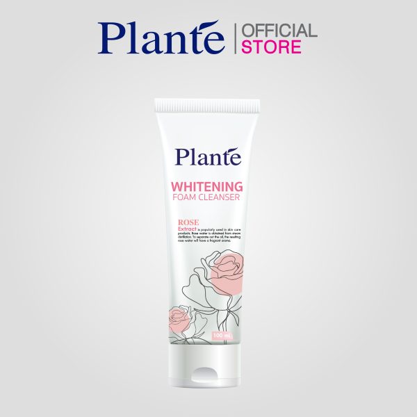 Plante โฟมล้างหน้า ขนาด 100 มล. ไวท์เทนนิ่งโฟมโรส