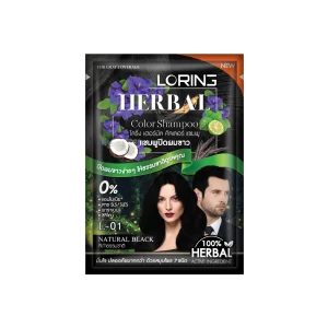 แชมพูปิดผมขาว โลริ่ง เฮอร์บัล คัลเลอร์ แชมพู ขนาด 30 มล.