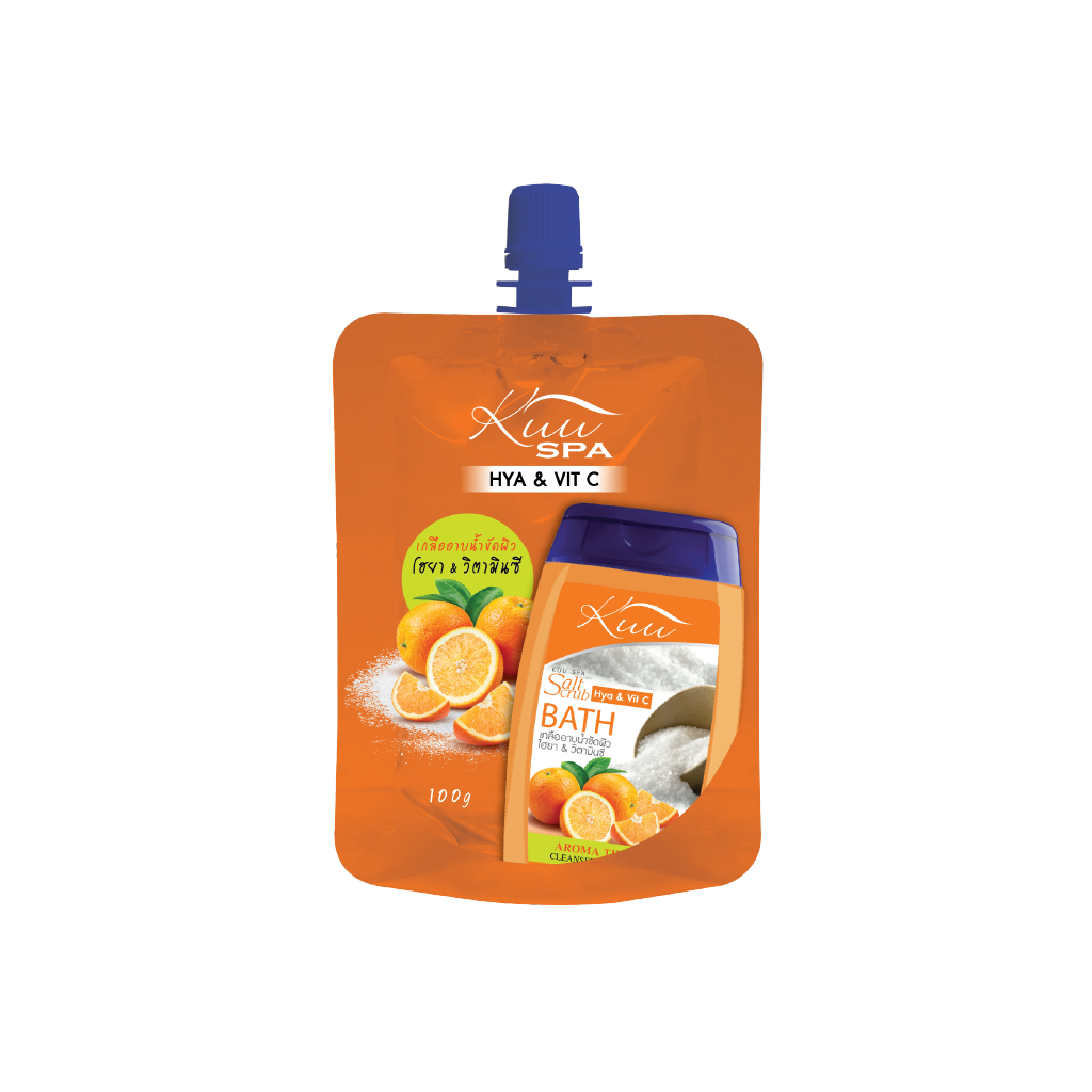 Kuu Spa Salt Scrub Bath 100 g. Hyaluronic Acid & Vitamin C